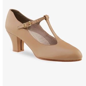 Capezio genuine leather Tan (t-strapped) character shoes
